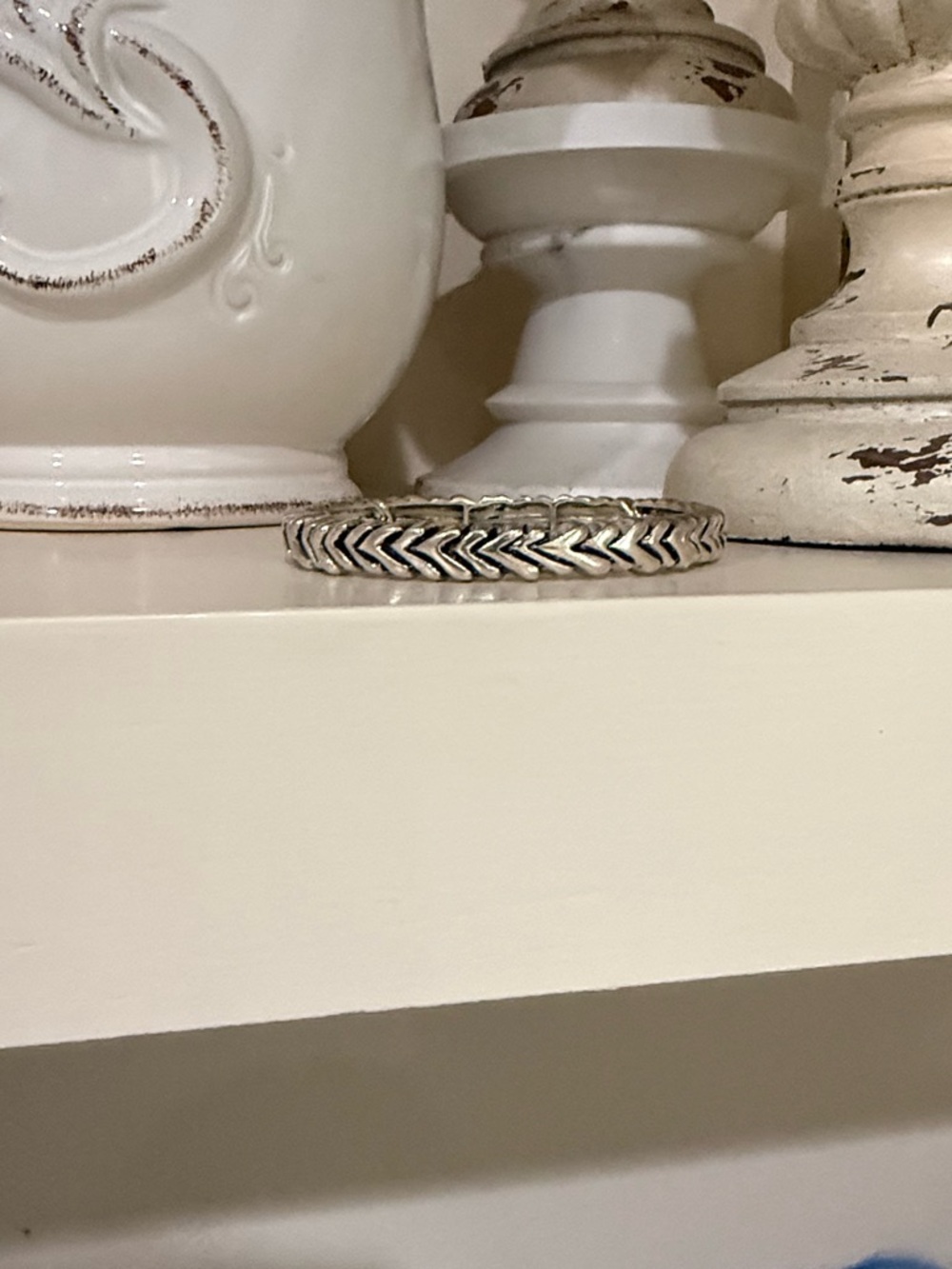 Designer Inspired Premier Designs Stretchy Silver Bracelet